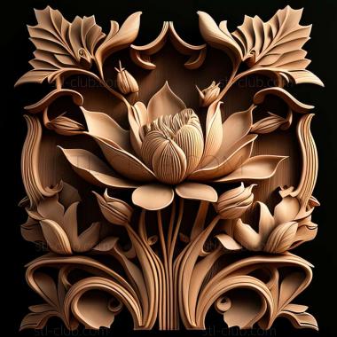 3D model lotus (STL)